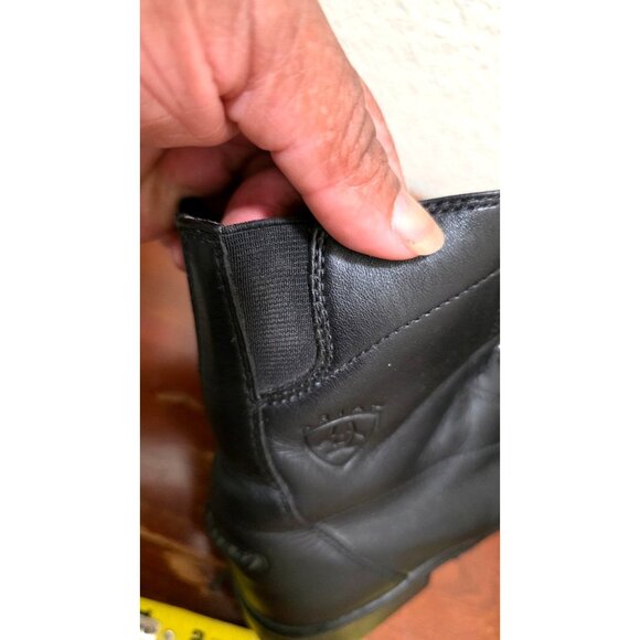 Ariat Women's Black Leather Lace-Up Boots Medium-Height Round Toe Size 7.5B - Picture 11 of 15